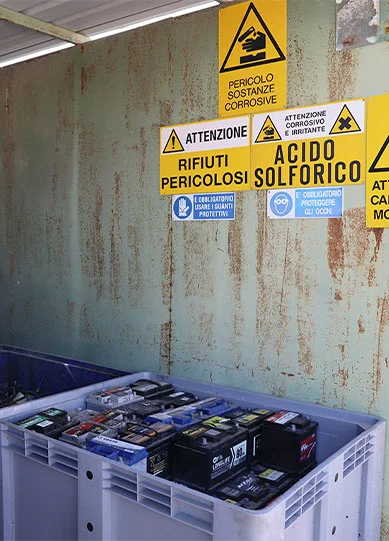 Batterie da smaltire